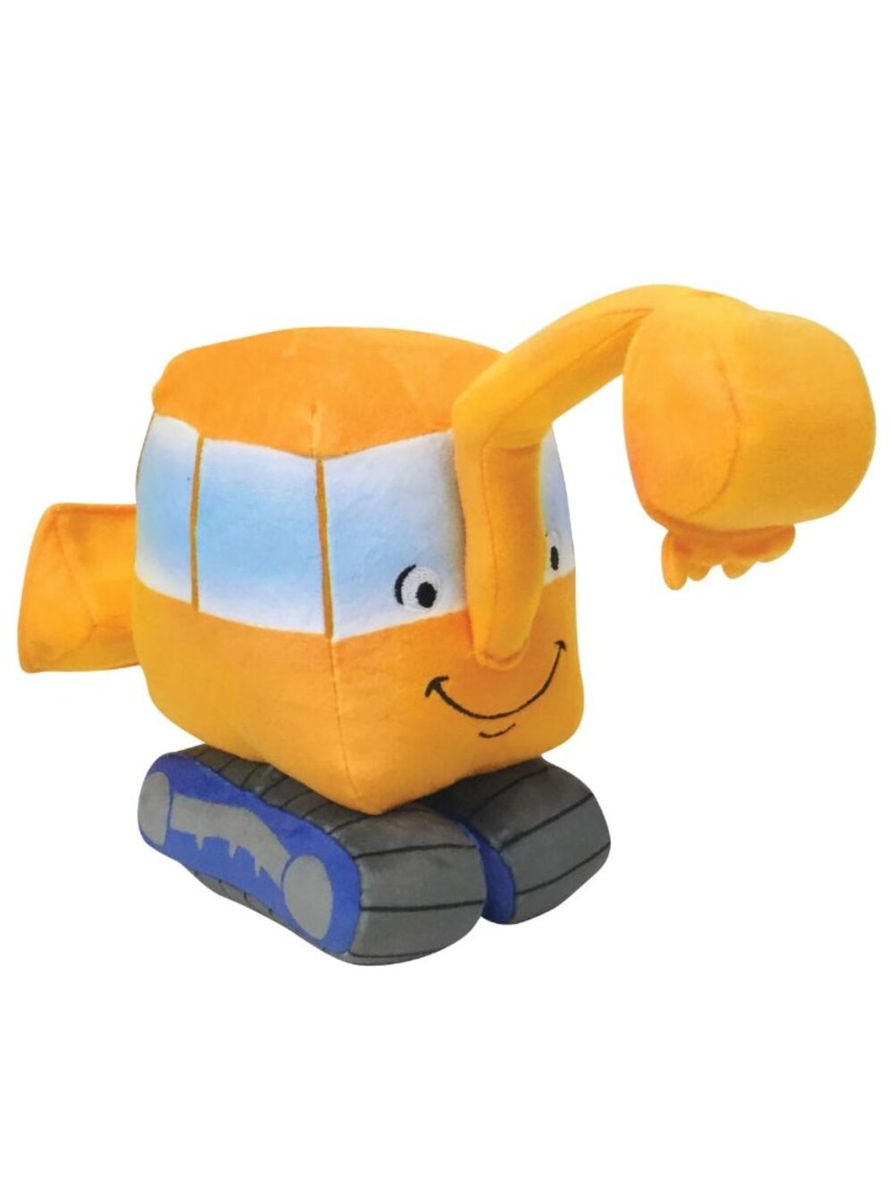 Merry Makers Little Excavator Plush Toy, orange